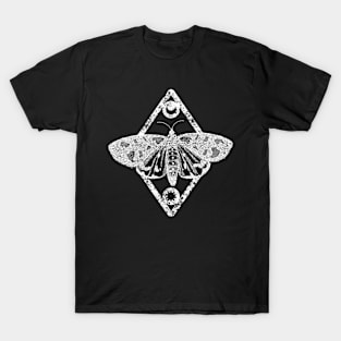 Moth Butterfly sun moon Mystical Nature Design T-Shirt